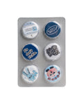 💊mini pill pin💊 (🔵blue🔵set of 6)