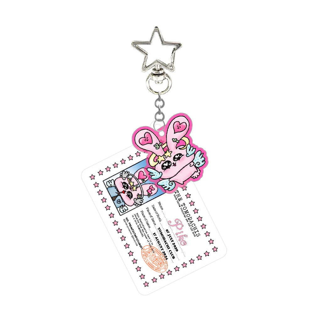 🩷 Prism x zitzitclub ID keychain: "Piko" 🩷