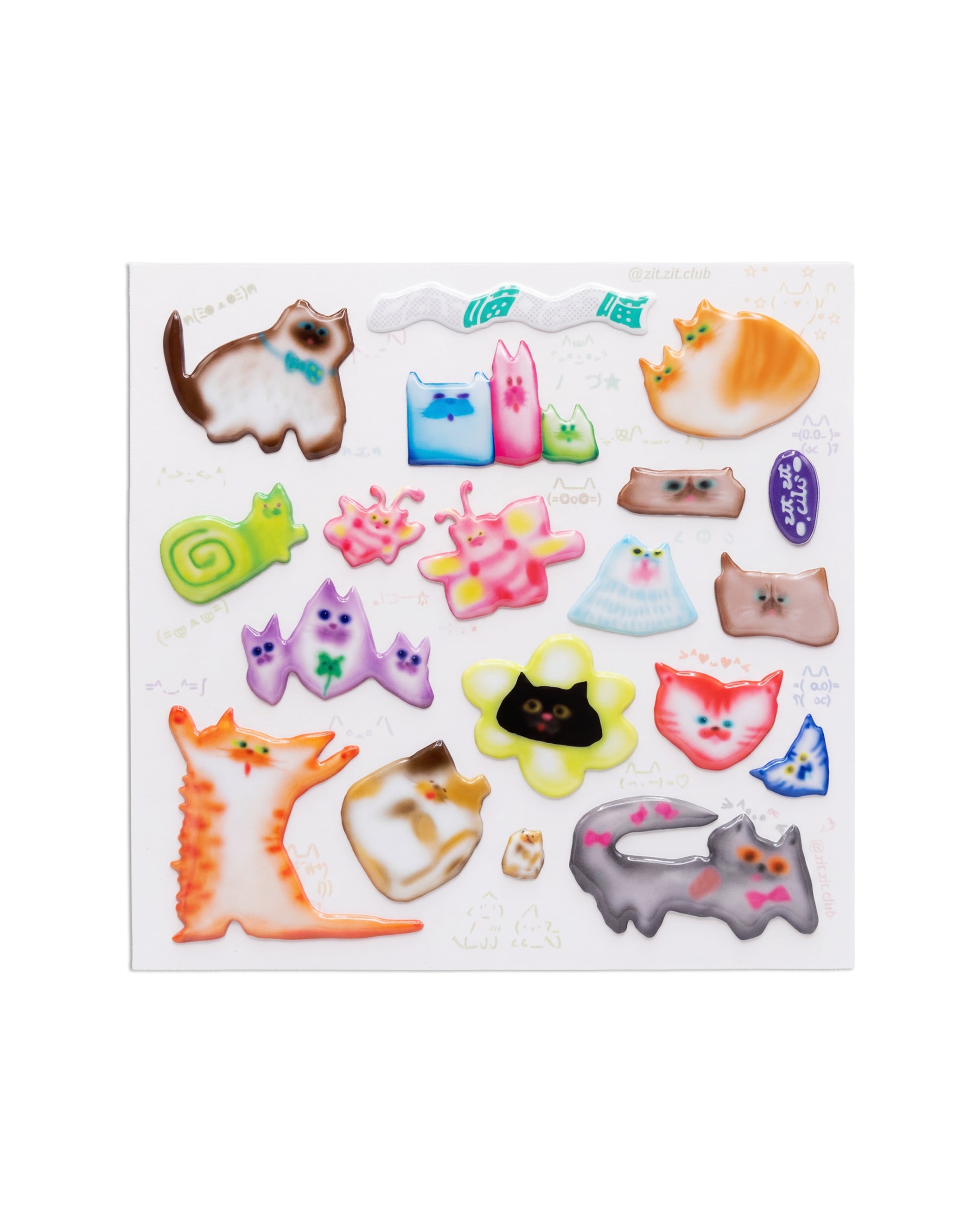 🐈口苗喵口苗喵 sticker ≽^-⩊-^≼🌼