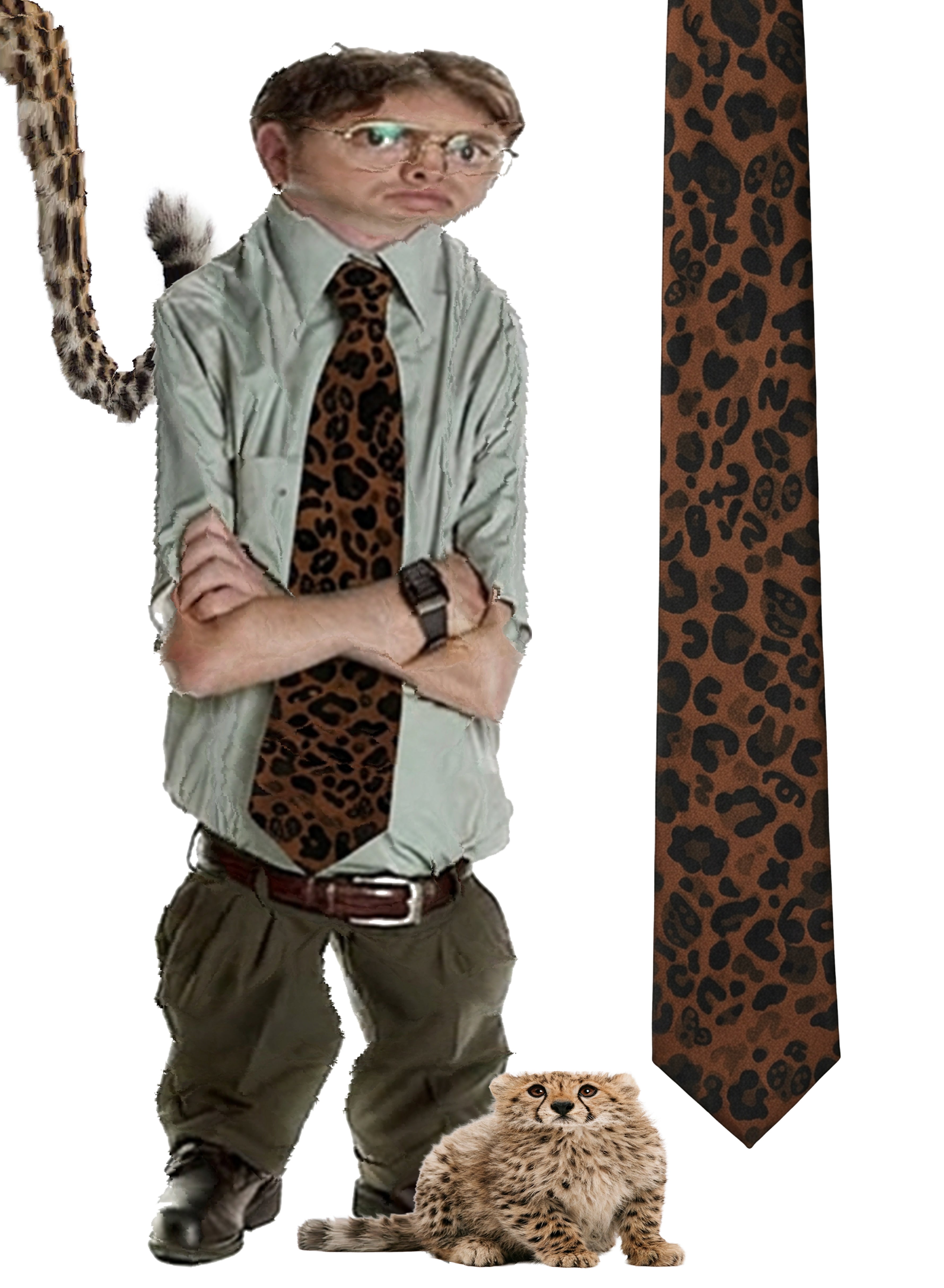 🤎⚜️zitzit leopard tie⚜️🤎