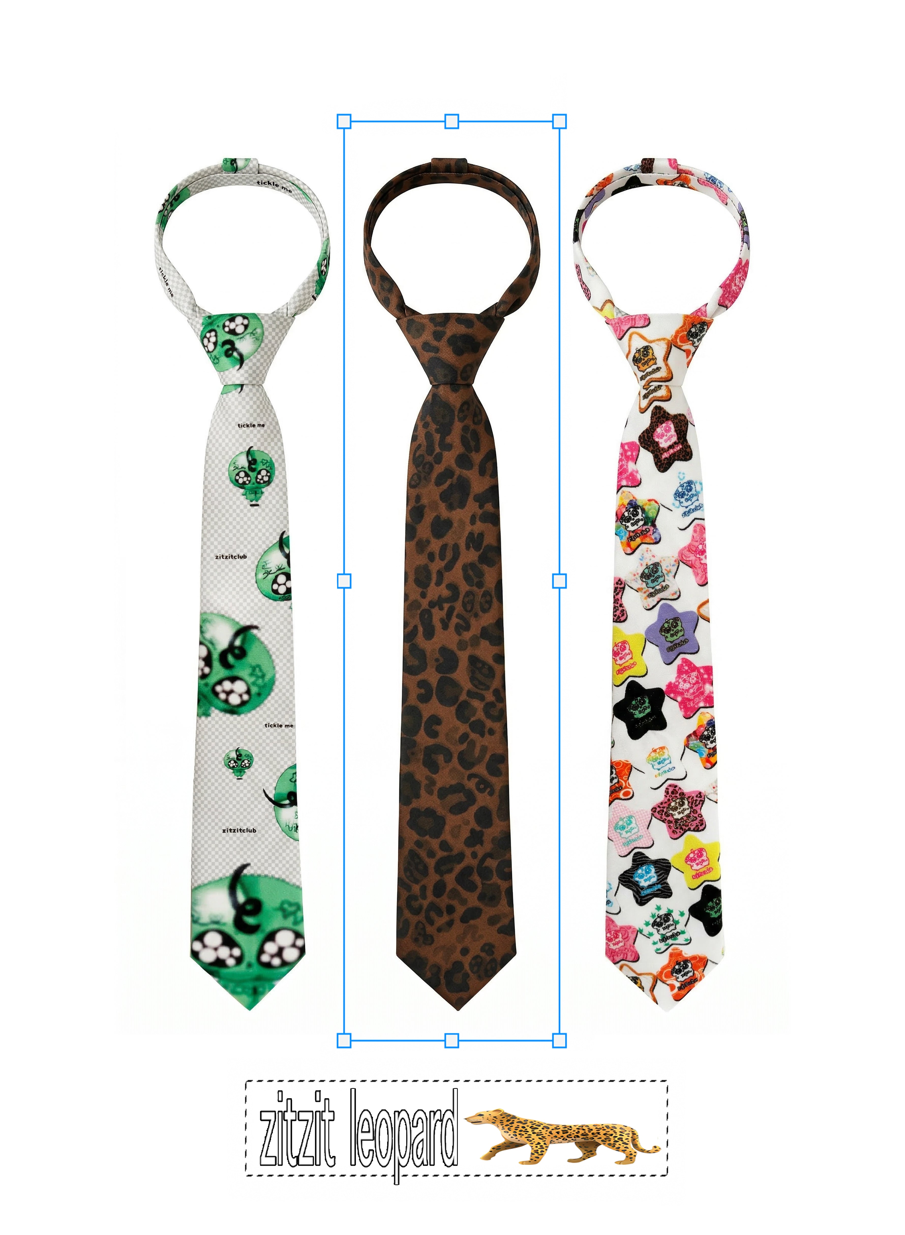 🤎⚜️zitzit leopard tie⚜️🤎